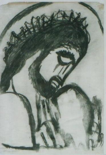 Pittura intitolato ""Cristo pathies"" da Teodolinda Varisco, Opera d'arte originale