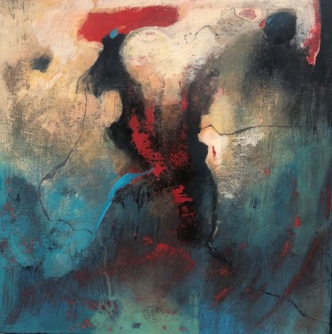 Challenging the darkness Painting titled "Challenging the dar…" by Teofana Zaric, Original Art, Acrylic