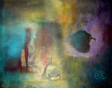 Painting titled "Spiritual Landscape…" by Teofana Zaric, Original Artwork, Oil