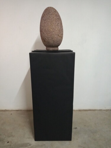 Sculpture titled "Una gota de agua" by Teófilo Reyes, Original Artwork, Stone