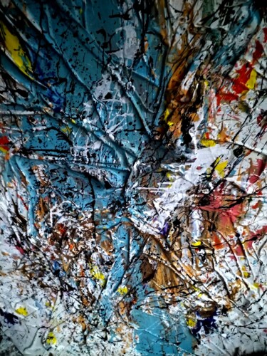 Картина под названием "ColorVitamin" - Teorema Fornasari, Подлинное произведение искусства, Акрил Установлен на Деревянная р…