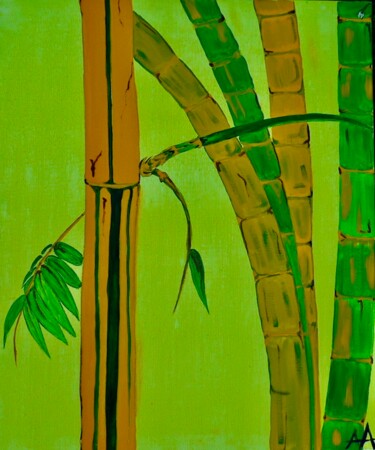 Arte digitale intitolato "Bambous de Tahiti" da Téoua, Opera d'arte originale, Pittura digitale