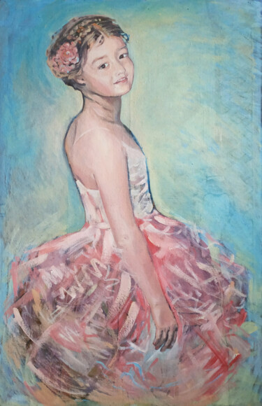 Schilderij getiteld "Балеринка" door Terdolla, Origineel Kunstwerk, Olie
