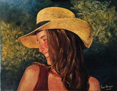 Картина под названием "Guapa" - Tere Obregon, Подлинное произведение искусства, Масло