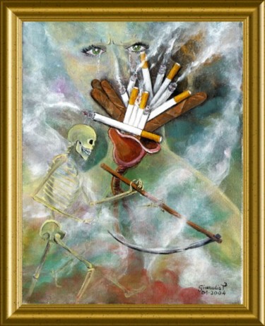 Peinture intitulée "Nicotine" par Térégia, Œuvre d'art originale