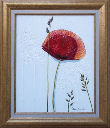 Peinture intitulée "Fleur sauvage" par Térégia, Œuvre d'art originale