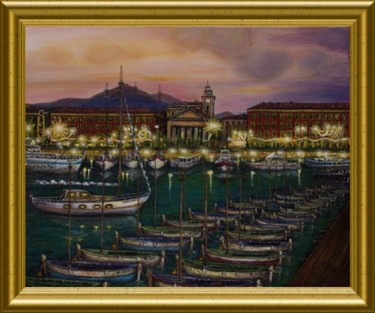 Peinture intitulée "Port Lympia NICE" par Térégia, Œuvre d'art originale