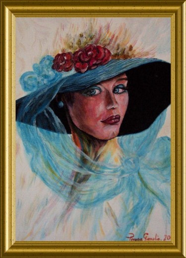 Painting titled "Belle de longchamps" by Térégia, Original Artwork