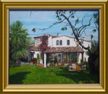 Peinture intitulée "villa" par Térégia, Œuvre d'art originale