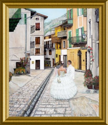 Peinture intitulée "mariage à st martin…" par Térégia, Œuvre d'art originale