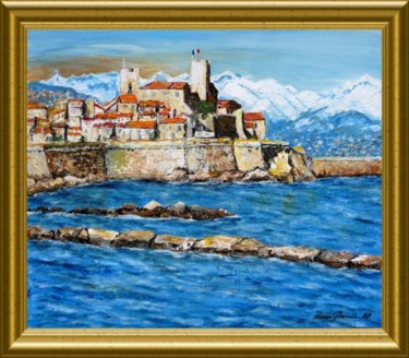 Peinture intitulée "Le vieil ANTIBES" par Térégia, Œuvre d'art originale