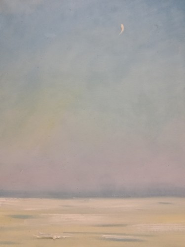 Картина под названием "Вечер" - Екатерина Терентьева, Подлинное произведение искусства, Масло Установлен на Деревянная рама…