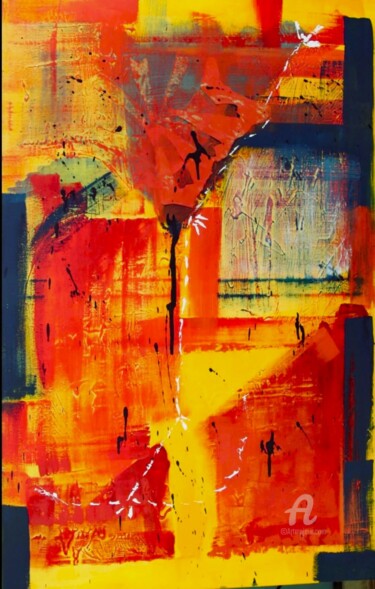 Коллажи под названием "sun" - Teresa Bellini, Подлинное произведение искусства, Акрил