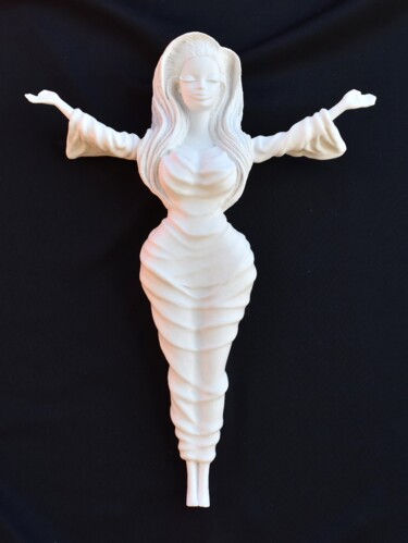 Sculpture titled "Shesus" by Teresa Castaneda, Original Artwork, Plaster