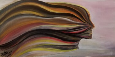 Pintura titulada "" Mi coloro "" por Teresa Di Marte, Obra de arte original, Témpera Montado en Bastidor de camilla de madera