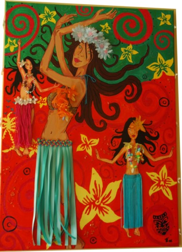 Peinture intitulée "Hula Hula" par Iupilupi, Œuvre d'art originale