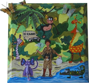 Pintura intitulada "Safari" por Iupilupi, Obras de arte originais