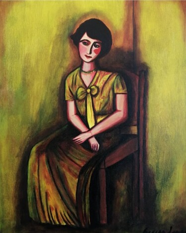 Pintura intitulada "Quietness" por Teresa Lopes, Obras de arte originais, Acrílico