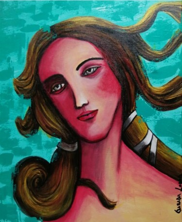 Painting titled "From another world" by Teresa Lopes, Original Artwork, Acrylic