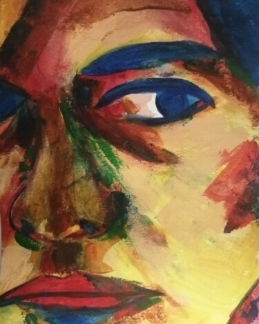 Painting titled "I see..." by Teresa Lopes, Original Artwork, Acrylic