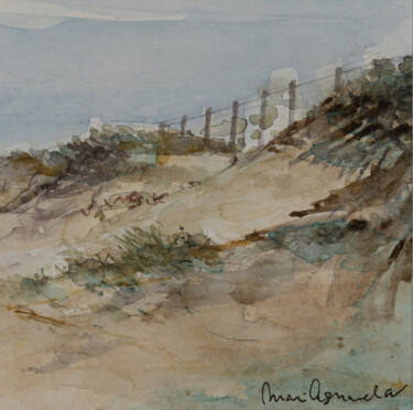 Pittura intitolato "Small_Landscapes.1" da Teresa Maria Abreu (MariAguarela), Opera d'arte originale, Acquarello