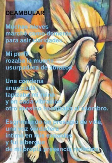 Artesanía titulada "Deambular  de  Tere…" por Teresa Palazzo Conti  (Poemas), Obra de arte original