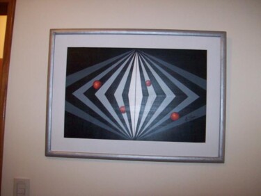 Pintura titulada "En el espacio II" por Teresa Sheinquerman (T. Shein), Obra de arte original, Oleo