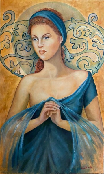 Pittura intitolato "Senza titolo" da Teresa Riganello, Opera d'arte originale, Olio