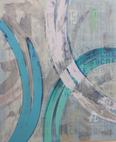 Pittura intitolato "Ciclo del Blu" da Teresa Coratella, Opera d'arte originale, Acrilico Montato su Telaio per barella in le…