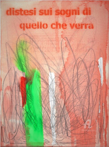 Pittura intitolato "Contaminiamoci d'ar…" da Teresa Coratella, Opera d'arte originale, Acrilico Montato su Telaio per barell…
