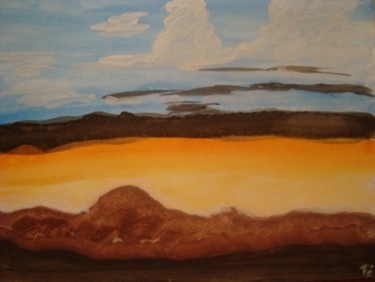 Pintura intitulada "por do sol II ....a…" por Maria Teresa Duarte, Obras de arte originais