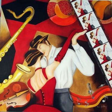 Painting titled "tango-110x110.jpg" by Teresa Grotteria, Original Artwork