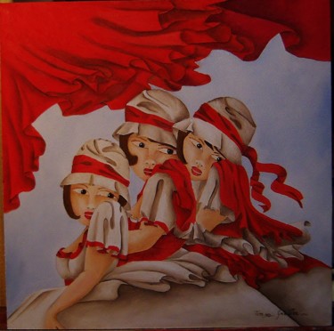 Pittura intitolato "30x30-olio-su-tela-…" da Teresa Grotteria, Opera d'arte originale