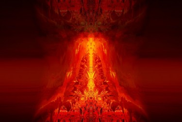 Arte digitale intitolato "Holy Fire Light" da Teresa Rubiolo (Cuzco), Opera d'arte originale, Pittura digitale