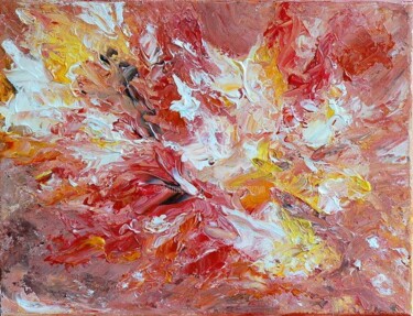 Painting titled "THE SPRING" by Teresa Wegrzyn, Original Artwork, Acrylic