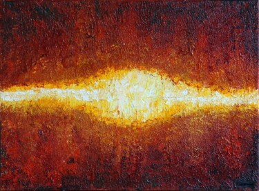 Painting titled "SUNSET ABSTRACT" by Teresa Wegrzyn, Original Artwork, Acrylic