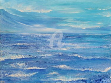 Картина под названием "SEA" - Teresa Wegrzyn, Подлинное произведение искусства, Акрил