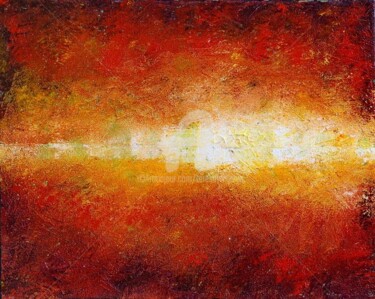 Painting titled "SUNSET GLOW" by Teresa Wegrzyn, Original Artwork, Oil