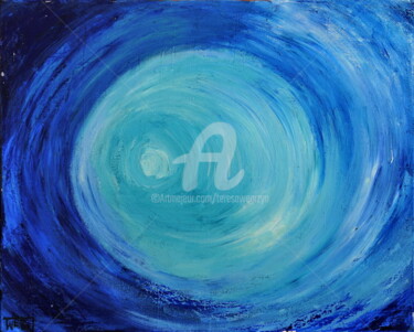 Malarstwo zatytułowany „INTO THE BLUE” autorstwa Teresa Wegrzyn, Oryginalna praca