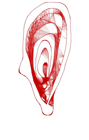 Digitale Kunst mit dem Titel "No. 24 (the ear)" von Tereza Vrdoljak, Original-Kunstwerk