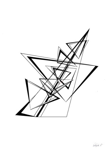 Zeichnungen mit dem Titel "4."triangular"" von Tereza Vrdoljak, Original-Kunstwerk, Digitale Fotografie