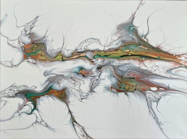 Картина под названием "Fluidic Space" - Teresa Kosakowska-Cholody, Подлинное произведение искусства, Акрил