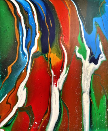 Ζωγραφική με τίτλο "Bold colors (I)" από Teresa Kosakowska-Cholody, Αυθεντικά έργα τέχνης, Ακρυλικό