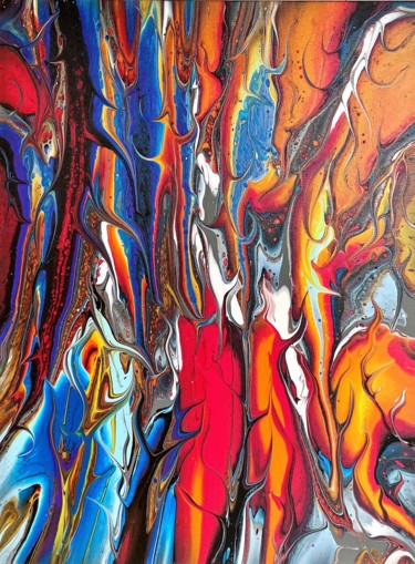 Malerei mit dem Titel "Bold colors (II)" von Teresa Kosakowska-Cholody, Original-Kunstwerk, Acryl