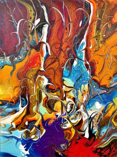 Malerei mit dem Titel "Bold colors (III)" von Teresa Kosakowska-Cholody, Original-Kunstwerk, Acryl