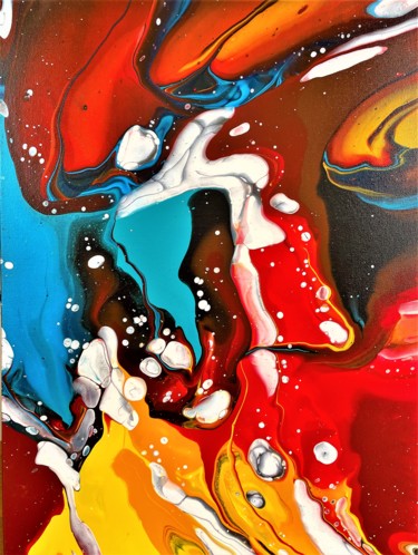 Malerei mit dem Titel "Bold colors (VI)" von Teresa Kosakowska-Cholody, Original-Kunstwerk, Acryl