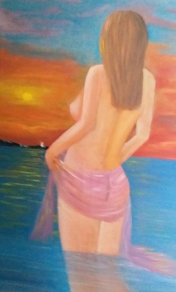 Malerei mit dem Titel "sunset" von Sergo Ter-Ner Ter-Nersesov, Original-Kunstwerk, Öl