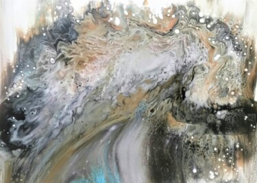 Картина под названием "Impact" - Terrance Longtin, Подлинное произведение искусства, Акрил Установлен на Деревянная рама для…