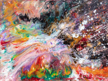 Pintura titulada "Rainbow Crush" por Terrance Longtin, Obra de arte original, Acrílico Montado en Bastidor de camilla de mad…