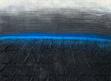 Peinture intitulée "l'horizon blue" par Territoriale Hugo, Œuvre d'art originale, Acrylique